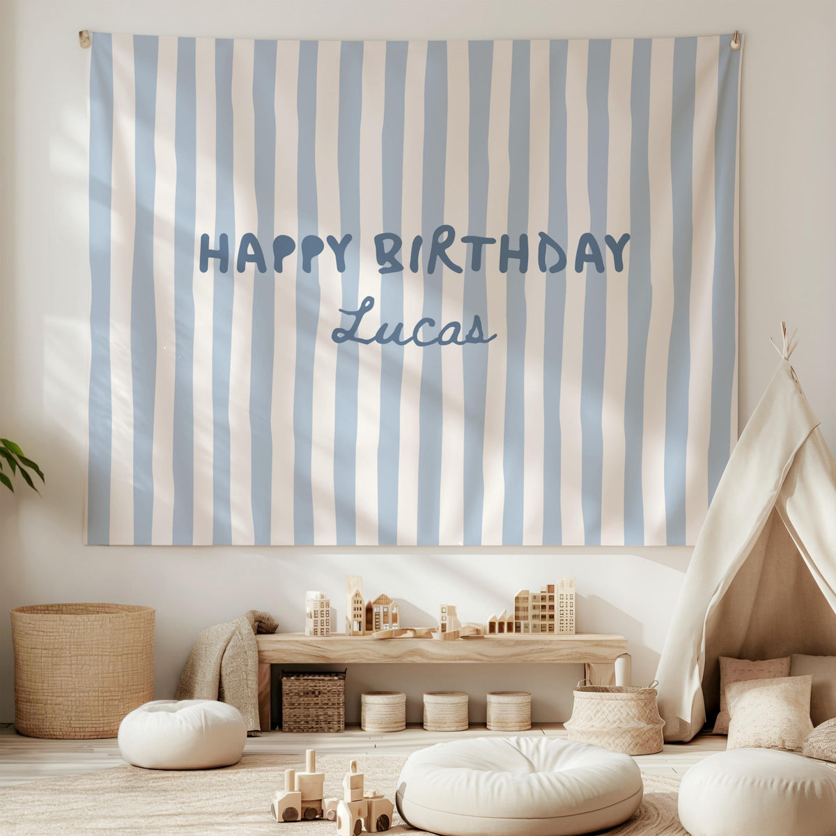 Happy Birthday Banner Personalized 1st Birthday Party Backdrop