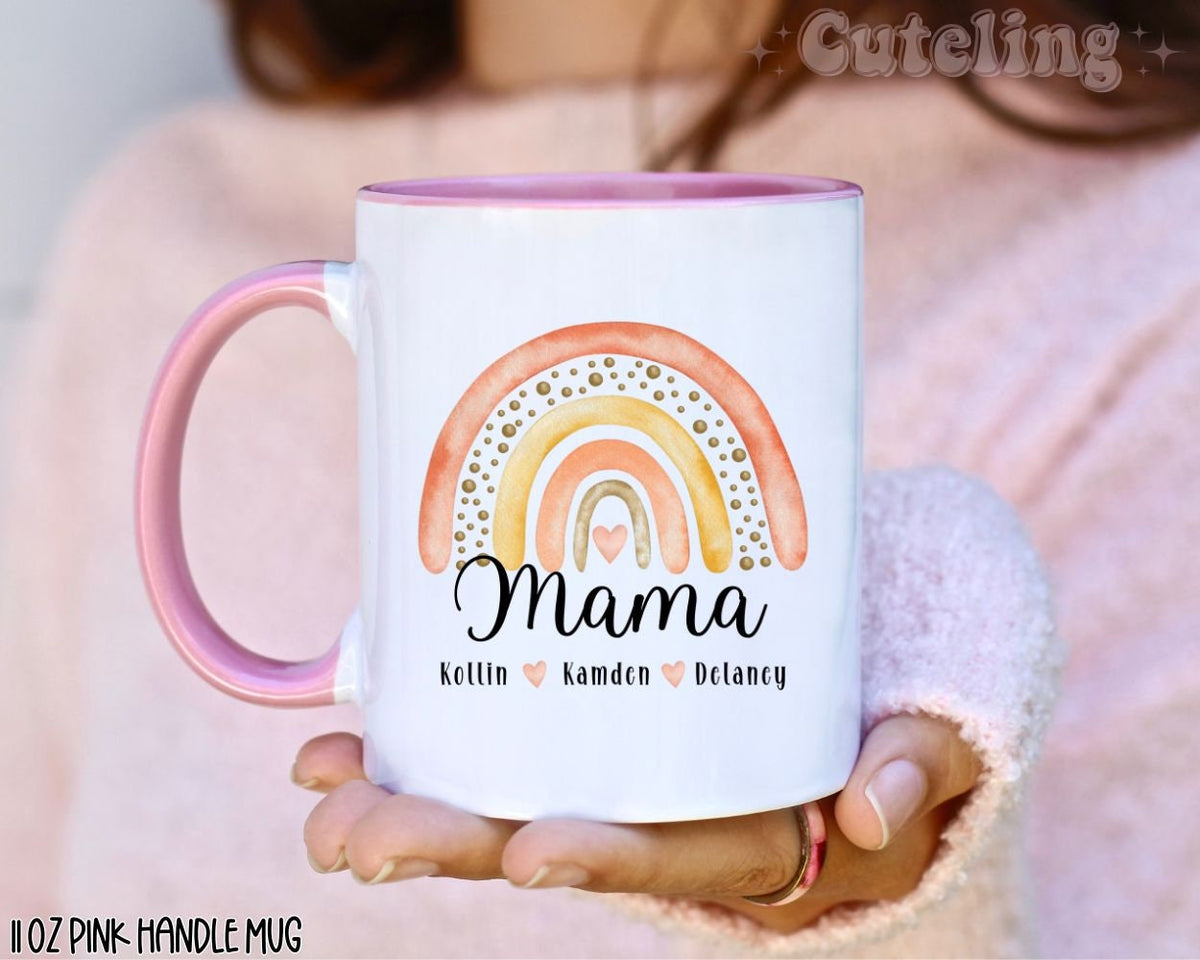 Custom Mama Mug, Mama Mug With Kids Names, Mother's Day Coffee Mug, Mothers Day Gift for New Mom Gift, Baby Shower Gift, Pregnancy Gift