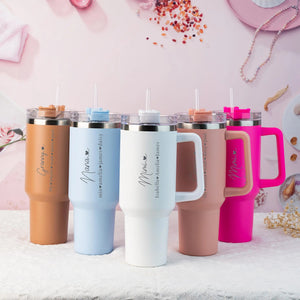 Personalized 40oz Tumbler Gifts for Grandma, Custom Kid's Names Engraved Cup, Mother's Day Gifts for Nana, Mimi From Grandchildren