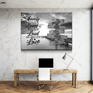 Personalized Mother's Day Multi-Name Custom Canvas Wall Art Personalized Canvas Wall Art Family Name Canvas Sign Personalized Gift