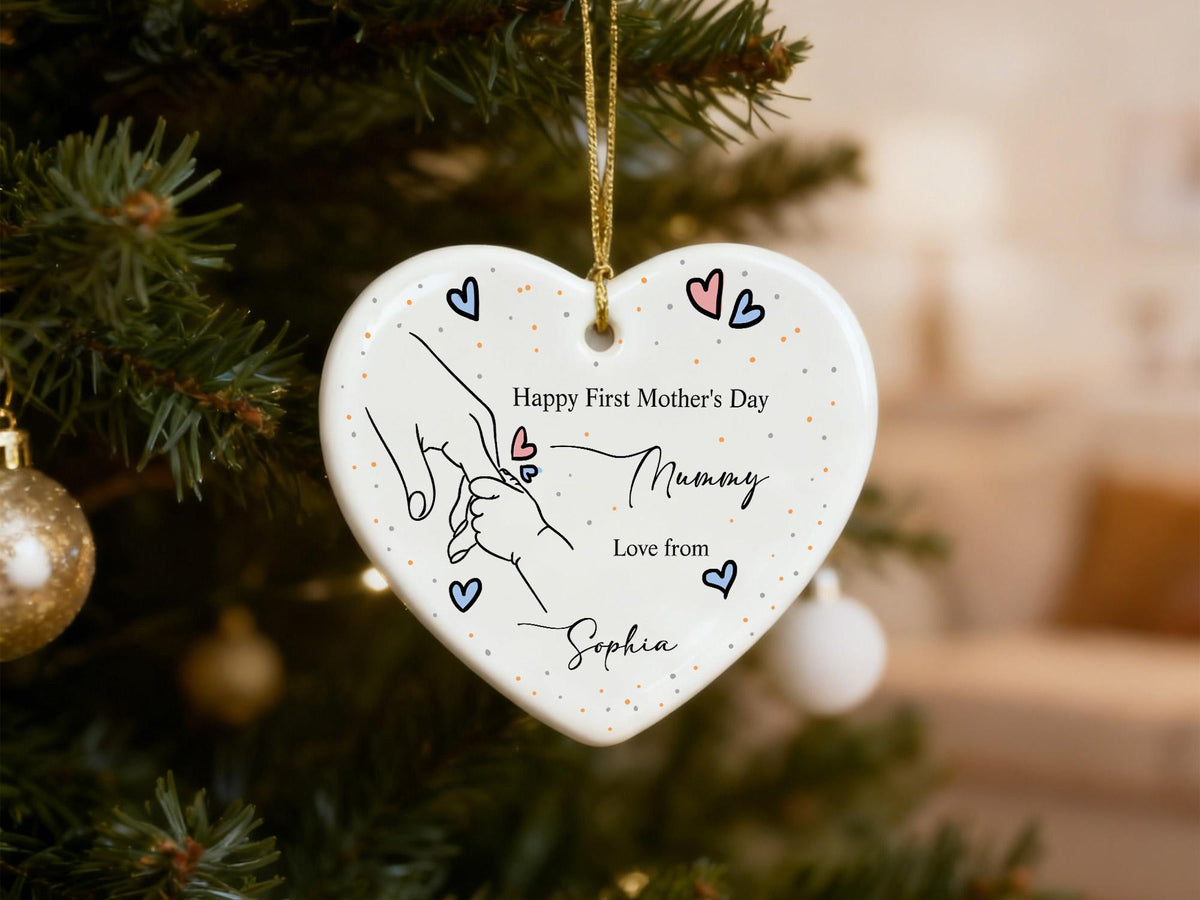 Mom Ornament From Son Daughter,Custom Mom Ornament Mothers Day Ornaments,Personalized Mom Christmas Ornament,Mom Ornament, Thank You Mom