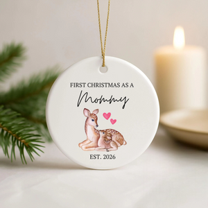 New Mom Ornament, Promoted to Mom Keepsake, First Christmas as Mommy, First Time Mama Keepsake, Gift for new Mom, Baby Shower Gift
