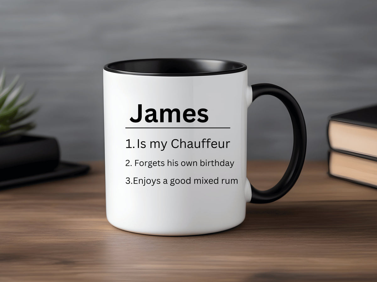 Personalised Name Definition Grey Satin Mug Laser Engraved Gifts Ideas Presents For Mum Dad Birthday Christmas Mothers Fathers Day
