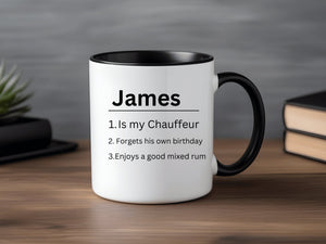Personalised Name Definition Grey Satin Mug Laser Engraved Gifts Ideas Presents For Mum Dad Birthday Christmas Mothers Fathers Day