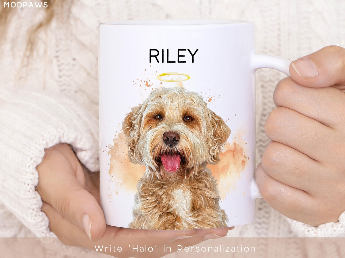 Custom Watercolor Dog or Cat Mug Using Pet Photo + Name Custom Pet Mug Coffee Cup Personalized Pet Dog Mug Personalized Cat Dad Mug New Mug