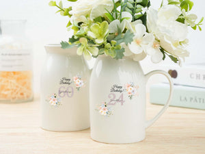 Birthday Gift for Mum, Gift for Nanna, Personalised If nanny's were flowers, Jug Vase, Gift for Mum, Gift for Mom, Grandma, Gift for Her