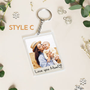 Personalized Photo Keychain,Mama keychain, Personalized Mothers Gift,Mom's Birthday gift, keychain for mom,Mothers day gift,Anniversary Gift