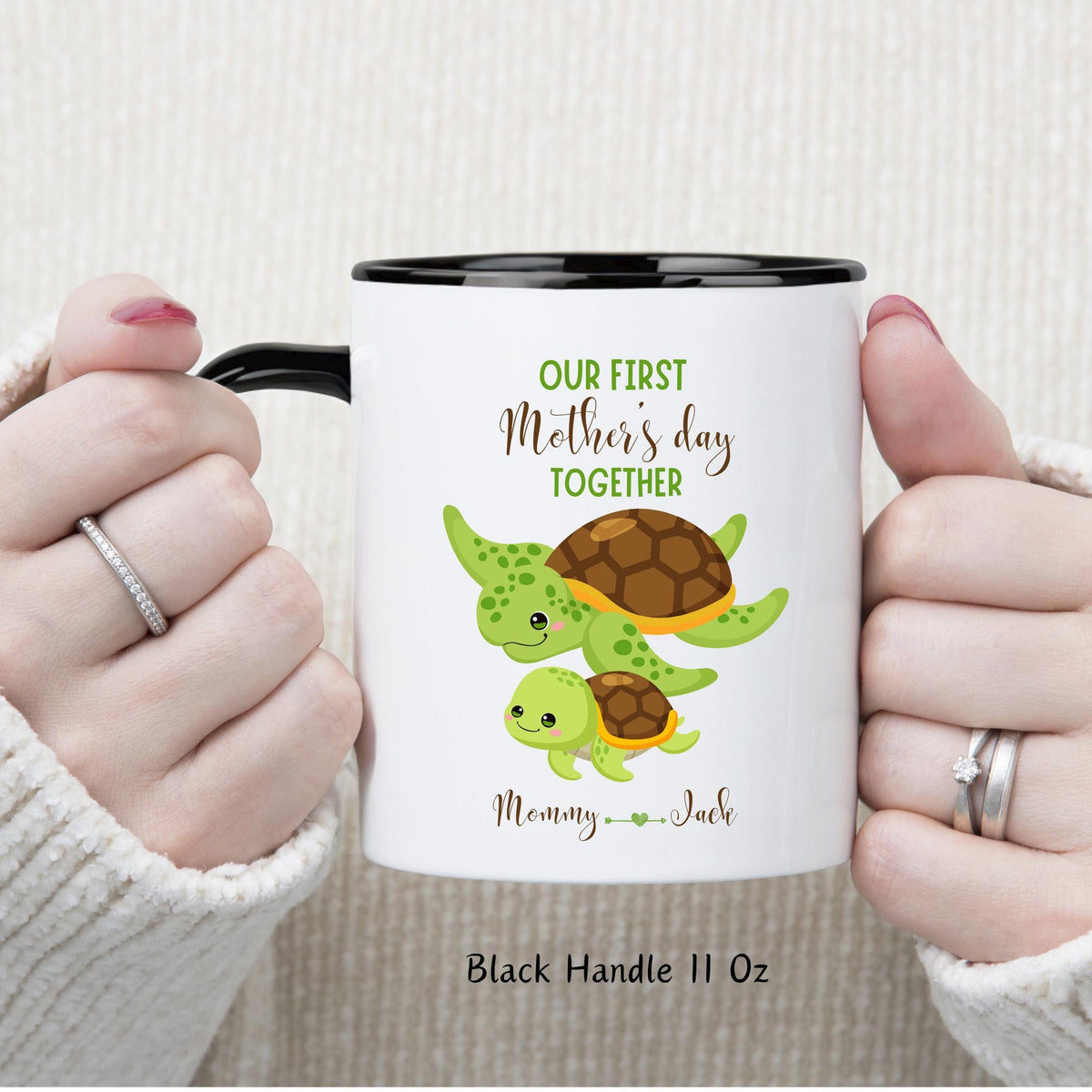 Our First Mother's Day Gift Mug, Personalized Name Mom Mug, First Time Mom Gifts, First Mother's Day Gifts From Baby, New Mom Gift Custom
