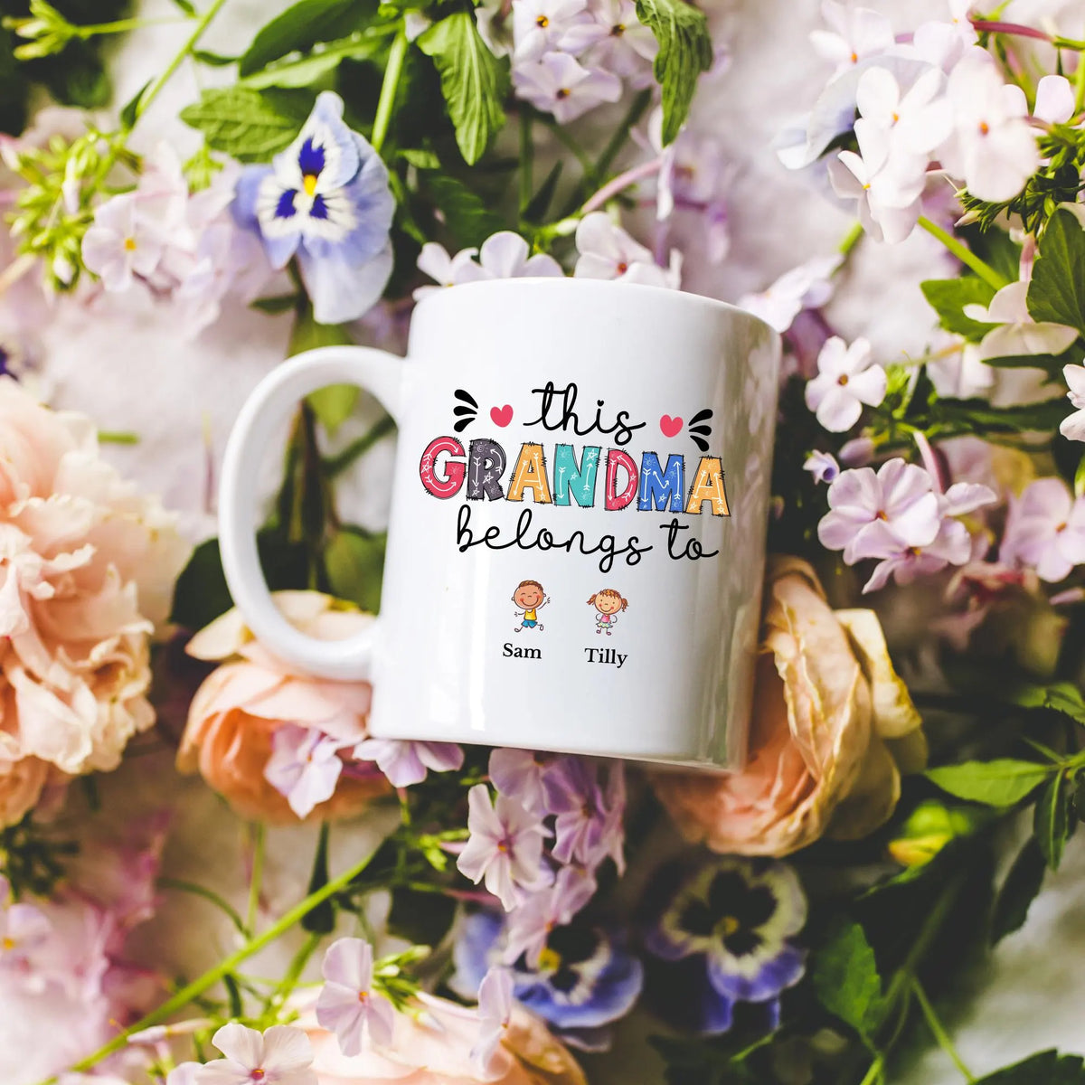 This Grandma Belongs To Mug Personalised Grandma Mug with Grandkids Names Custom Grandma Gift Grandma Gift from Grandkids
