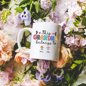 This Grandma Belongs To Mug Personalised Grandma Mug with Grandkids Names Custom Grandma Gift Grandma Gift from Grandkids