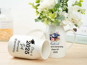 Personalized Graduation Flower Vase,College University High School Graduation Gift,Keepsake For Graduating,Masters Degree Gift,Class Of 2026