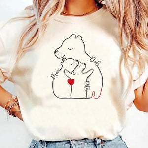Personalized Mom and Baby Bear Shirt, Bear Mom Shirt First Mothers Day Gifts, New Mom Gifts, Daughters First Mothers Day, Cute Mom Shirt