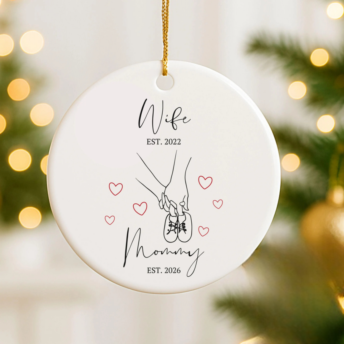 New Mom Ornament, Promoted to Mom Keepsake, First Christmas as Mommy, First Time Mama Keepsake, Gift for new Mom, Baby Shower Gift