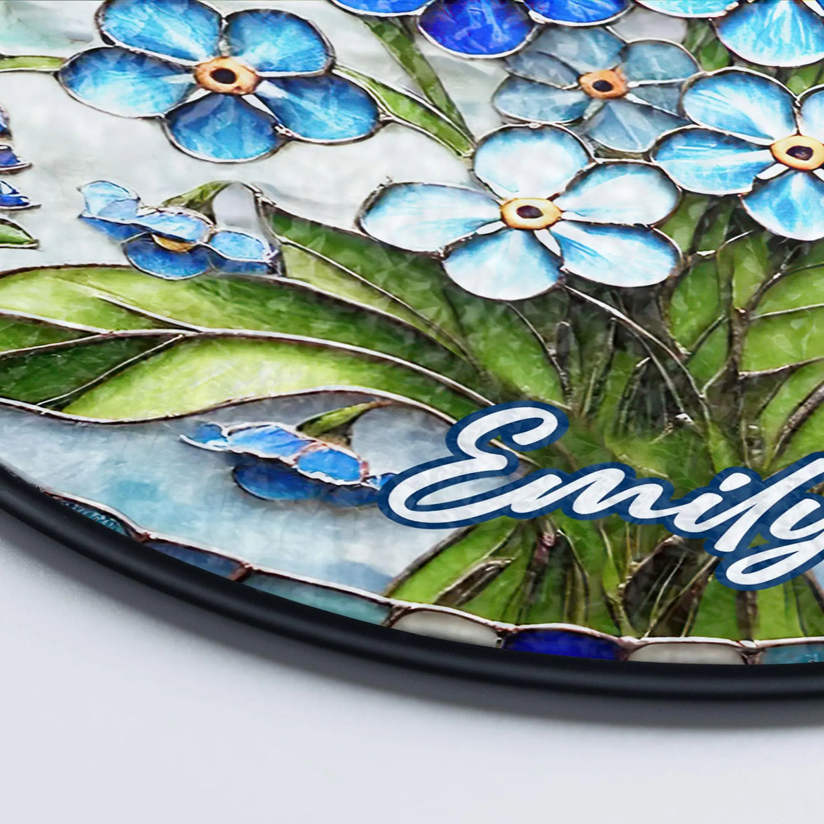 Custom Memorial Suncatcher, I Am Always With You Suncatcher, In Memory of Loved One Stained Glass Suncatcher, Memorial Window Hanging Decor