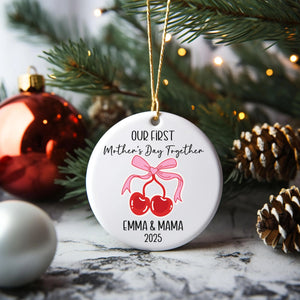 First Mothers Day Together Ornament Personalized Gift for New Mom Custom Present from Baby Gift for Mom Personalised Mother's Day Keepsake