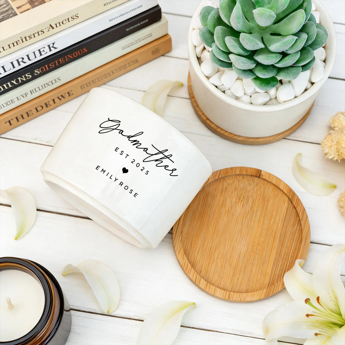 Personalized Godmother Flower Pot,Baptism Keepsake Gifts,Plant Pot For Godparents,Appreciation Gift,Mothers Day Gift,Godmother Proposal Gift