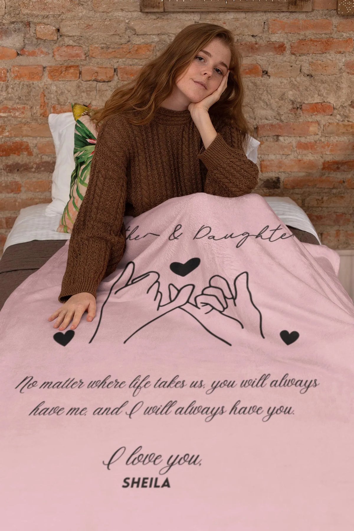 Mother Daughter Blanket Gift from Daughter, Mother's Day Gift, Mother Daughter Gift, Custom Gift, Personalized Gift from Daughter To Mother
