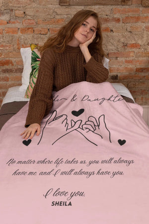 Mother Daughter Blanket Gift from Daughter, Mother's Day Gift, Mother Daughter Gift, Custom Gift, Personalized Gift from Daughter To Mother