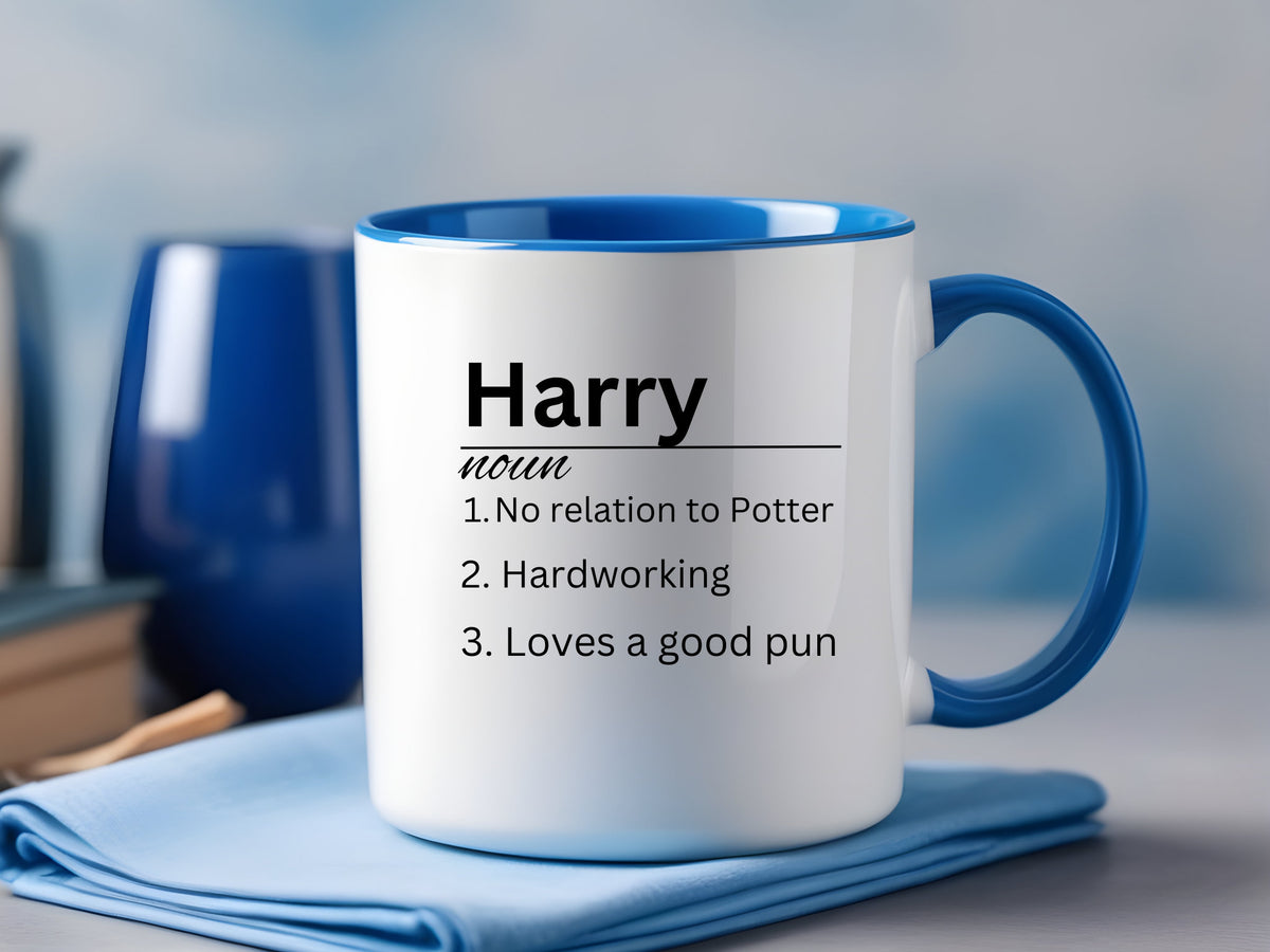 Personalised Name Definition Grey Satin Mug Laser Engraved Gifts Ideas Presents For Mum Dad Birthday Christmas Mothers Fathers Day