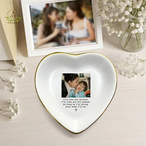 Custom Photo Mother of The Bride Jewelry Dish, Mother of The Bride Jewelry Plate, Custom Jewelry Tray for Mom, Wedding Favor Gift For Mom