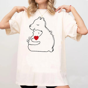 Personalized Mom and Baby Bear Shirt, Bear Mom Shirt First Mothers Day Gifts, New Mom Gifts, Daughters First Mothers Day, Cute Mom Shirt