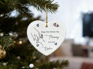 Mom Ornament From Son Daughter,Custom Mom Ornament Mothers Day Ornaments,Personalized Mom Christmas Ornament,Mom Ornament, Thank You Mom