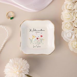 Personalized Grandma Ring Dish,If Nana's Were Flowers Jewelry Dish,Mothers Day Gift,Gift for Grandma from Grandkids,Birthday Ring Dish Gift