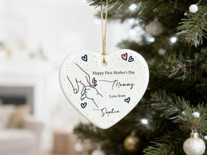 Mom Ornament From Son Daughter,Custom Mom Ornament Mothers Day Ornaments,Personalized Mom Christmas Ornament,Mom Ornament, Thank You Mom