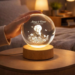 Custom Photo Memorial Night Light, Mom Remembrance Gift, Sympathy Gift, Dad Memorial Picture Gift, Mom Loss Night Light, Loss of Father Gift