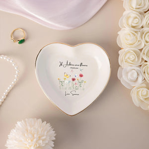 Personalized Grandma Ring Dish,If Nana's Were Flowers Jewelry Dish,Mothers Day Gift,Gift for Grandma from Grandkids,Birthday Ring Dish Gift