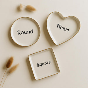 Personalized Ring Dish Wedding Gift for Couple Custom Jewelry Tray Engagement Ring Holder Bride Gift Anniversary Keepsake