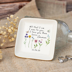 Unique Mothers Jewelry Dish,Custom Moms Gifts, Mama Gifts, Birthday Gifts, Mothers Gifts from Daughter, Mothers Day Gifts,Gifts for Mom