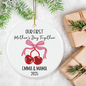 First Mothers Day Together Ornament Personalized Gift for New Mom Custom Present from Baby Gift for Mom Personalised Mother's Day Keepsake