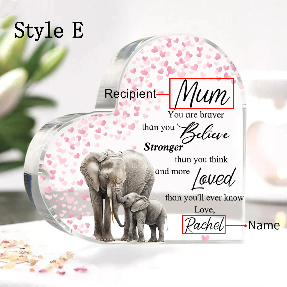 Our First Mother's Day Together Acrylic Keepsake Block Gift for New Mum, 1st Mothers Day Gift, Mother's Day, New Born Gift