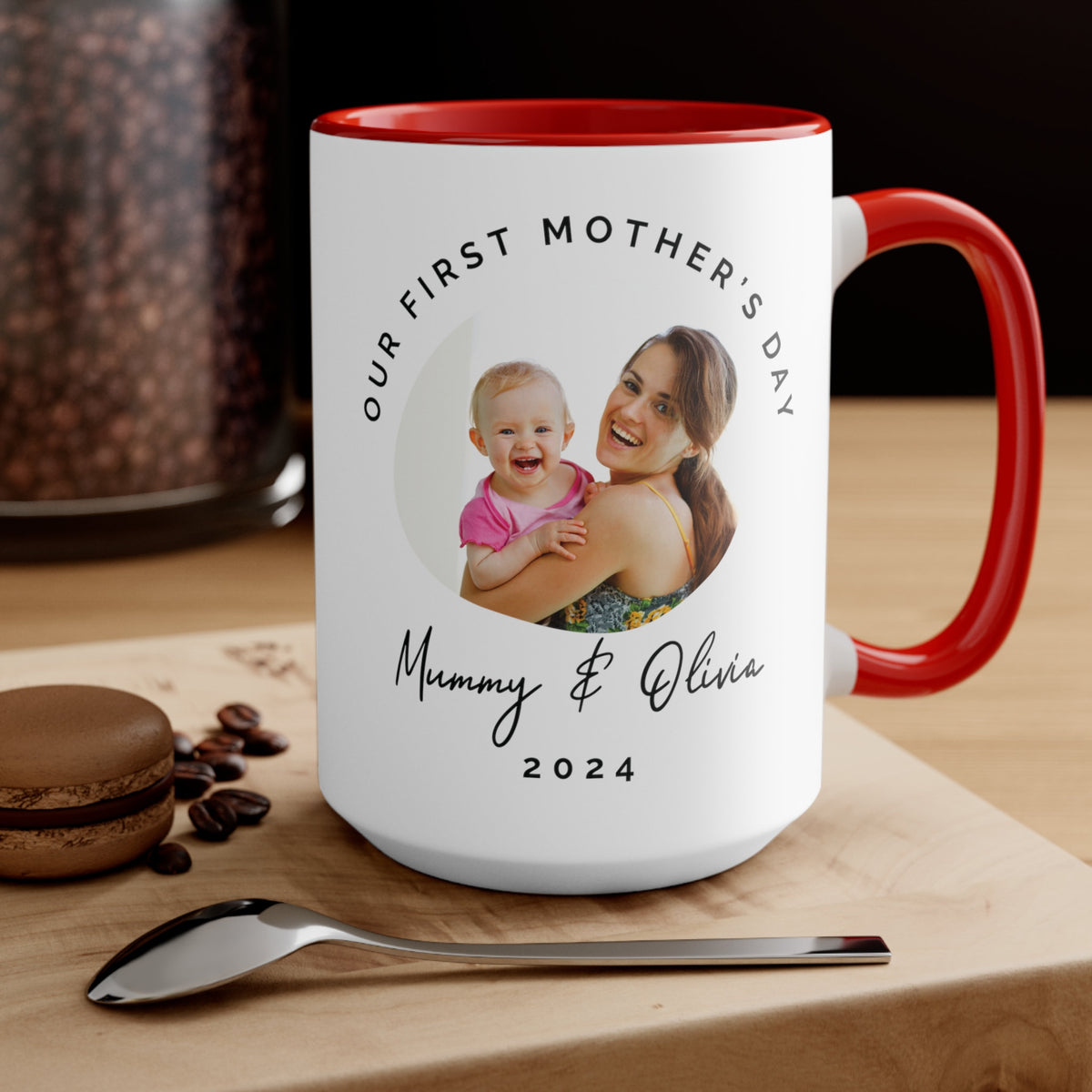 First Mothers Day Personalised Mug Gift Custom Mother's Day Cup Gift Set for New Mum Gift For New Mummy Mug Mother's Day From Baby to mummy
