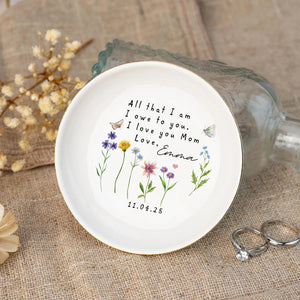 Unique Mothers Jewelry Dish,Custom Moms Gifts, Mama Gifts, Birthday Gifts, Mothers Gifts from Daughter, Mothers Day Gifts,Gifts for Mom