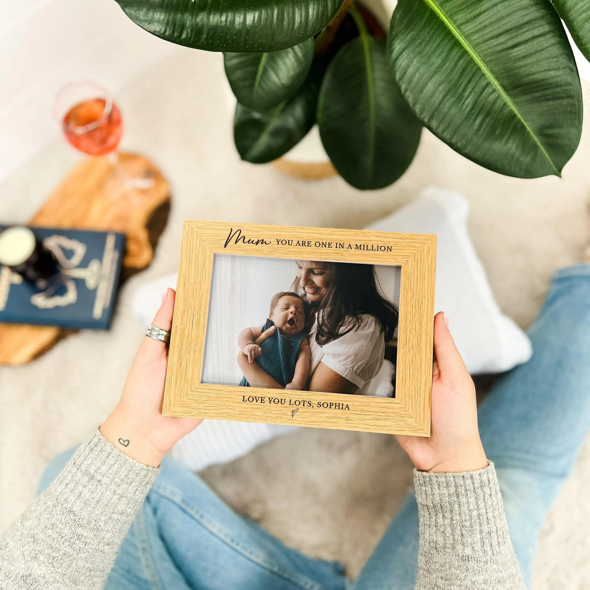 Personalised Birthday Gifts For Mum, Present For Mum From Daughter, Custom Mothers Day Gift Photo Frame