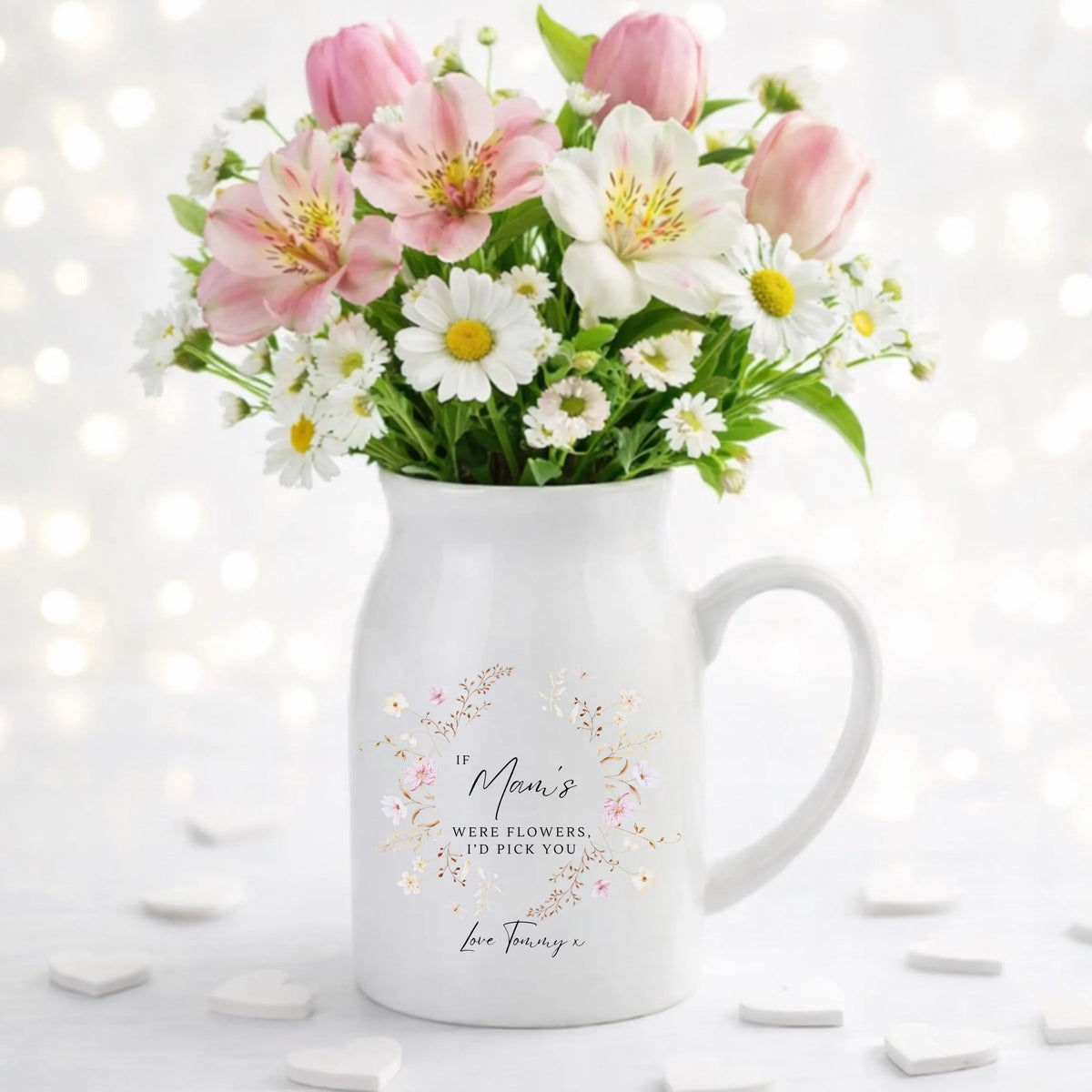 Mothers Day Gifts, Personalised Vase, Gift For Her, Gift For Mum, Ceramic Vase, Personalised Gifts, Custom Gifts, Mum Gifts