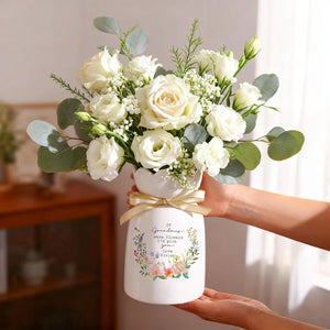 Personalized Wildflower Vase For Mom Grandma Nana Auntie,If ... Were Flowers I'd Pick You ,Mother's Day Gifts