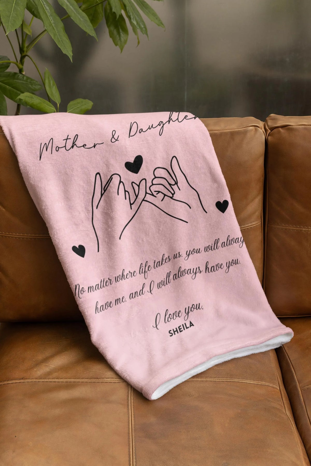 Mother Daughter Blanket Gift from Daughter, Mother's Day Gift, Mother Daughter Gift, Custom Gift, Personalized Gift from Daughter To Mother