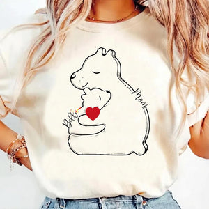 Personalized Mom and Baby Bear Shirt, Bear Mom Shirt First Mothers Day Gifts, New Mom Gifts, Daughters First Mothers Day, Cute Mom Shirt