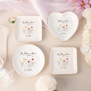 Personalized Grandma Ring Dish,If Nana's Were Flowers Jewelry Dish,Mothers Day Gift,Gift for Grandma from Grandkids,Birthday Ring Dish Gift