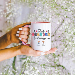 This Grandma Belongs To Mug Personalised Grandma Mug with Grandkids Names Custom Grandma Gift Grandma Gift from Grandkids