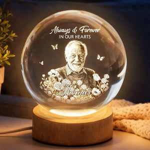 Custom Photo Memorial Night Light, Mom Remembrance Gift, Sympathy Gift, Dad Memorial Picture Gift, Mom Loss Night Light, Loss of Father Gift
