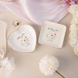 Personalized Grandma Ring Dish,If Nana's Were Flowers Jewelry Dish,Mothers Day Gift,Gift for Grandma from Grandkids,Birthday Ring Dish Gift