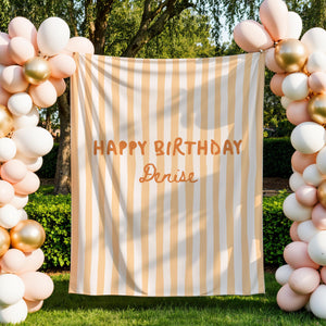 Happy Birthday Banner Personalized 1st Birthday Party Backdrop