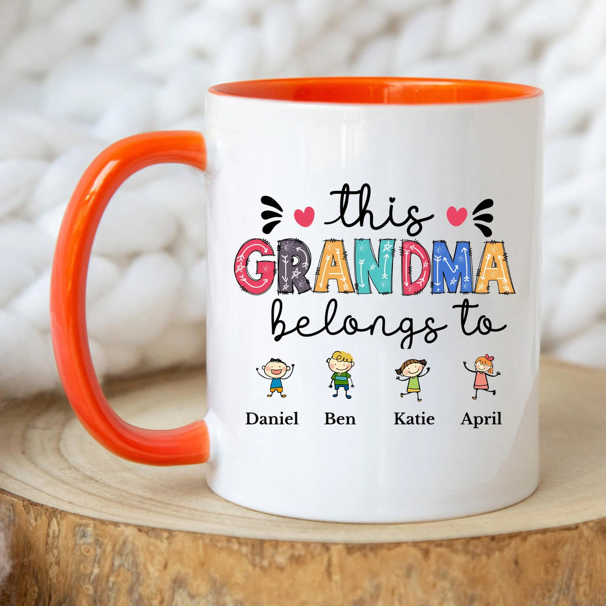 This Grandma Belongs To Mug Personalised Grandma Mug with Grandkids Names Custom Grandma Gift Grandma Gift from Grandkids
