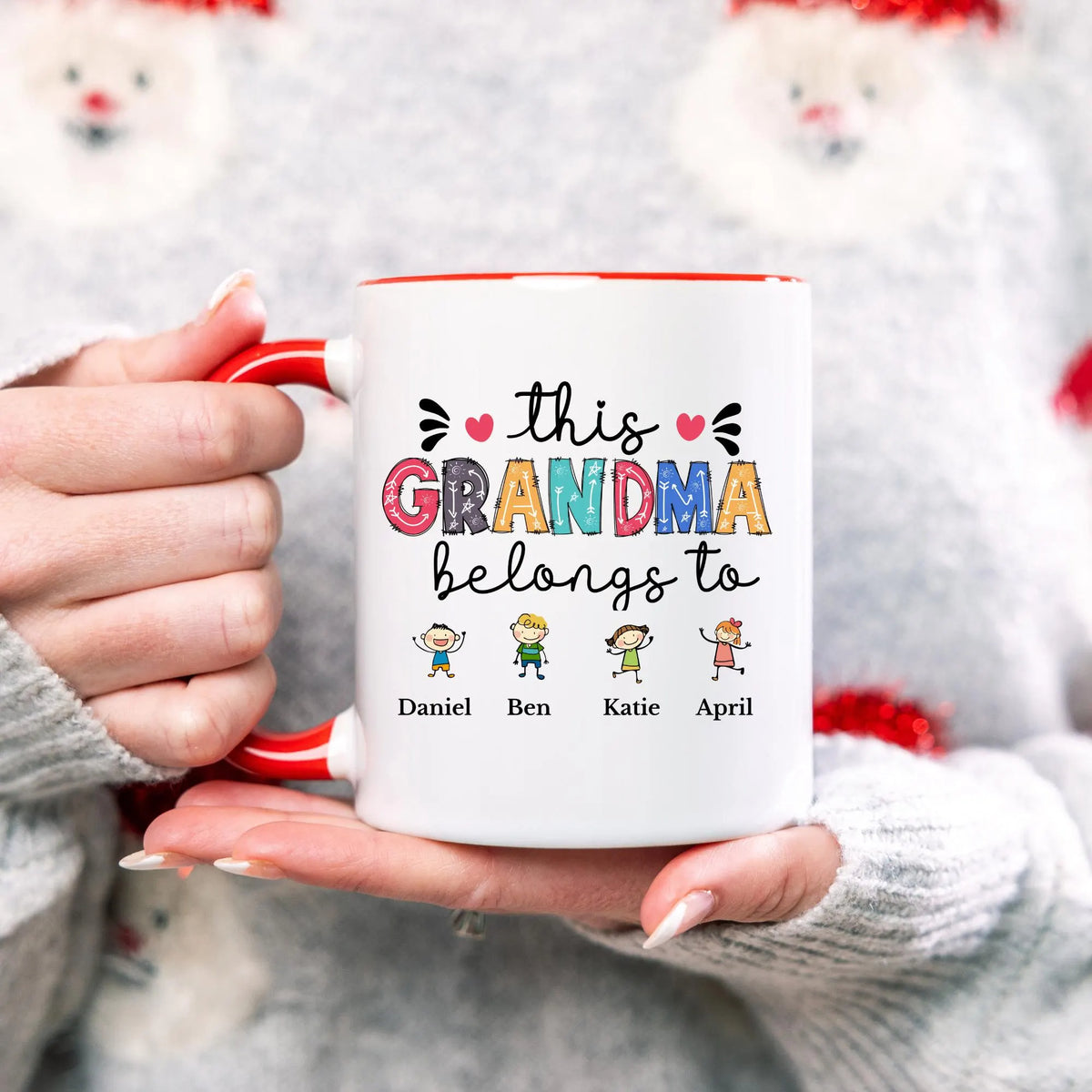 This Grandma Belongs To Mug Personalised Grandma Mug with Grandkids Names Custom Grandma Gift Grandma Gift from Grandkids