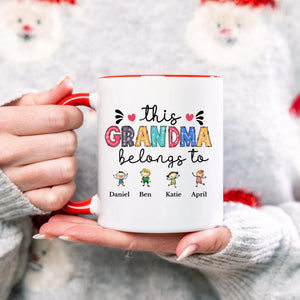 This Grandma Belongs To Mug Personalised Grandma Mug with Grandkids Names Custom Grandma Gift Grandma Gift from Grandkids