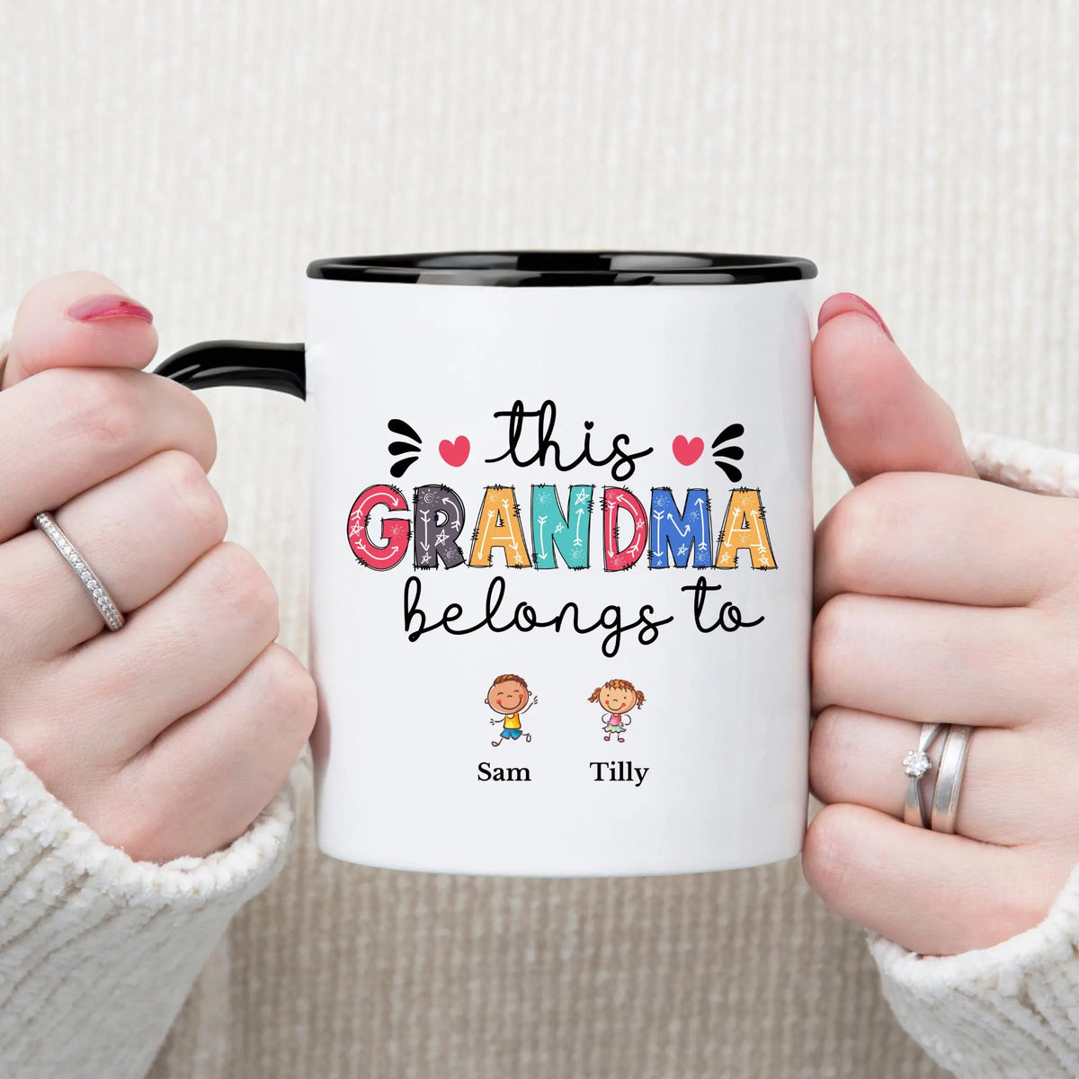 This Grandma Belongs To Mug Personalised Grandma Mug with Grandkids Names Custom Grandma Gift Grandma Gift from Grandkids